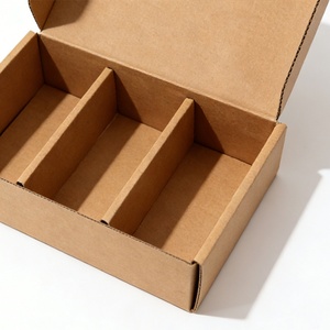100% Eco-friendly Biodegradable <b>Brown</b> Gift Cardboard with Compartments Suitable for Pigments or Gifts - Product Image 3