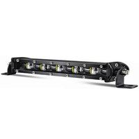 Nueva Barra de luz LED delgada de una sola fila 12V 8,8 pulgadas 18W 6d Barra de luz LED de 18 vatios luz todoterreno para camiones todoterreno