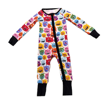 Vente en gros : Boîte mystère de vêtements pour enfants en viscose de bambou vintage toutes saisons, incluant des barboteuses pour tout-petits très extensibles et des pyjamas imprimés mignons pour nourrissons