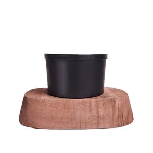 Scented <b>Candle</b> Extra <b>Large</b> Black Glass Three Wick Home Decoration Gift Soybean Mixed Wax - Product Image 4