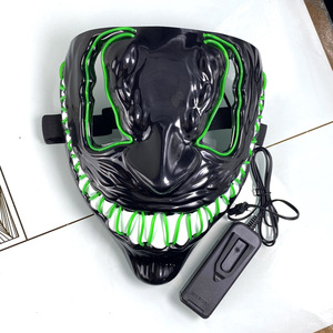 万圣节发光二极管发光面具舞会恐怖角色扮演服装道具 - Product Image 5