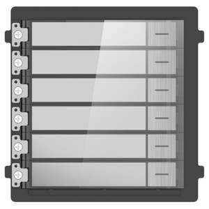 Clavier d'interphone vidéo Hikvision DS-KD-KK KD8 Pro, module à 6 boutons, IP65, filaire - Product Image 2