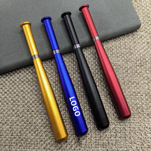 Cadeau sportif promotionnel drôle Stylo à bille bon marché pour batte de baseball Cadeau en plastique avec logo personnalisé pour les enfants - Product Image 1