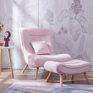 Sillón Tapizado <span class=keywords><strong>en</strong></span> Tela para Muebles de Hogar, Sofás Diván para Sala de Estar, Silla de Descanso de Madera Maciza de Roble Nórdico - Product Image 2