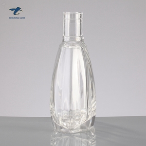 Precio de fábrica estándar americano de cristal de botella de vidrio transparente botella de Brandy con tapa - Product Image 5