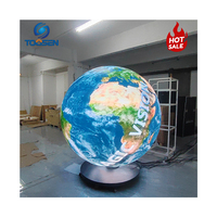 Personalizado de Fábrica, Alta Resolución HD 360 °   Pantalla LED Esférica Creativa para Modelado, Interior y Exterior, Bola de Video Publicitaria, Pantalla LED