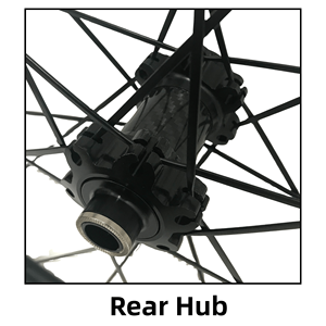 Jante en carbone T1100 50mm de profondeur frein à disque à verrouillage central à travers le moyeu de l'essieu 700c paire de roues de VTT en fibre de carbone - Product Image 5