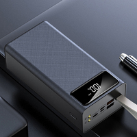 Batterie externe 50000mAh Chargeur portable Lumière LED Batterie externe 30000mAh Batterie externe pour téléphone portable