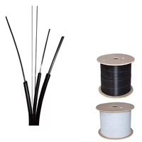 Cable de fibra óptica para exteriores Ftth Multicore 2 4 6 Core 2 Core Ftth Fiber Drop Cable 2 Core