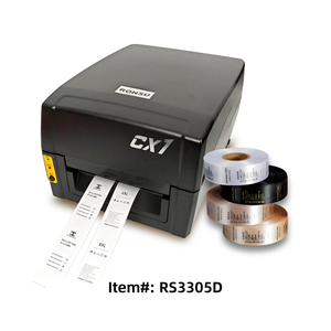 Ronsu corte automático 300DPI USB <span class=keywords><strong>impresora</strong></span> de <span class=keywords><strong>etiquetas</strong></span> Industrial soporte de cinta de código de barras para <span class=keywords><strong>etiquetas</strong></span> de envío de ropa 106mm papel máximo - Product Image 1