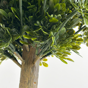 118cm artificiale foglie di tè albero finto pianta albero con vaso di plastica albero artificiale per la decorazione del giardino interno - Product Image 4