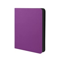 NLHT Classeur Premium en PU à 12 Poches pour Cartes à Collectionner - Noir 350x260x45mm 45mm d'Épaisseur