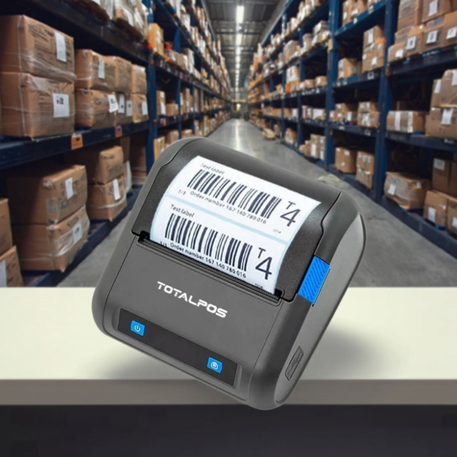 Portable handheld Wireless  Thermal Label Printer 4 Inch Mobile Barcode Sticker Printer