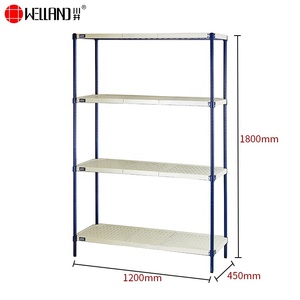 ชั้นวางของโลหะปรับได้มี4แบบเคลือบอีพ็อกซี่ได้รับการอนุมัติจาก <span class=keywords><strong>NSF</strong></span> - Product Image 2