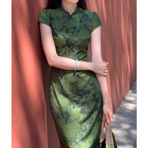 Vestido Qipao de verano para <span class=keywords><strong>mujer</strong></span>, Cheongsam <span class=keywords><strong>tradicional</strong></span> chino, vestido de noche Sexy para <span class=keywords><strong>mujer</strong></span>, <span class=keywords><strong>ropa</strong></span> <span class=keywords><strong>tradicional</strong></span> <span class=keywords><strong>china</strong></span> - Product Image 6