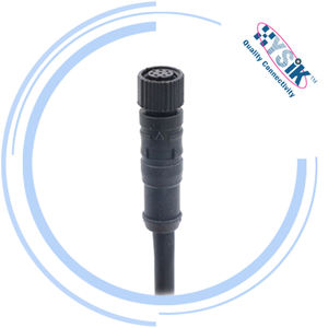 Düz M8 erkek kablo IP67 8 pozisyon 8-pin konektörü Cordset PVC PUR Overmolding kablo sensörü için - Product Image 6