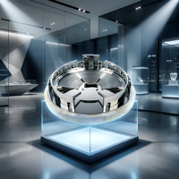 Trophée architectural personnalisé en métal, écologique, imprimé UV, plan architectural en 3D, repère physique du bâtiment