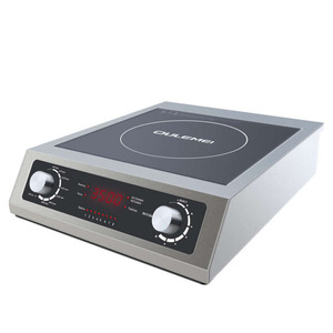 Cocina de inducción única eléctrica de 3500W, recién lanzada, Control de doble perilla, ajuste de temporizador de temperatura de cinco niveles, superficie plana - Product Image 1