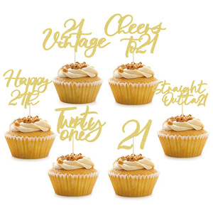 18th venta al por mayor 20th 30th 40th 50th 60th 70th 80th Wedding Anniversary cake toppers para fiesta <span class=keywords><strong>de</strong></span> cumpleaños - Product Image 3