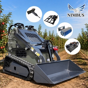 รถตักล้อยางแบบสกิดสเตียร์ NIMBUS มาตรฐาน EPA Euro V <span class=keywords><strong>ราคา</strong></span>โรงงาน โครงสร้างแข็งแรง เหมาะสำหรับงานซ่อมแซมสวน สนามหญ้า และถนน - Product Image 1