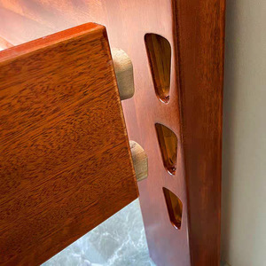 Tempat Tidur Kayu Solid Ukiran Rosewood Cina 1.5m/1.8m Gaya Cina Baru Kerajinan Mortise Tenon Multifungsi dengan Penyimpanan Tempat Tidur Ganda - Product Image 4