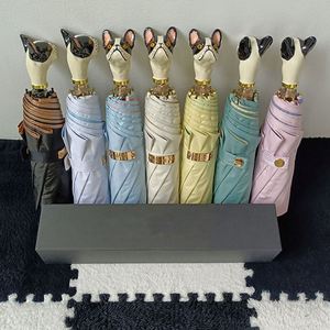 Parapluie automatique de luxe pour chevaux, modèle OEM, avec poignée en forme de tête d'animal - Product Image 3