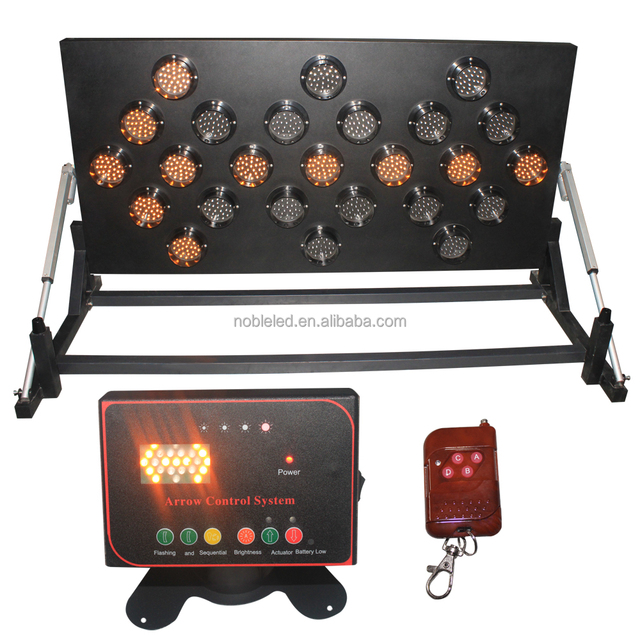 High Brightness Flashing 15-25 Lights Traffic Control Signs Truck Mounted Solar LED Arrow Board