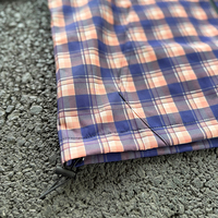 Fabricant de vestes en nylon à fermeture éclair, veste coupe-vent en nylon à imprimé intégral à carreaux, de haute qualité, sur mesure, pour l'extérieur
