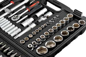 <span class=keywords><strong>Kit</strong></span> di riparazione automatica del produttore cinese Set di chiavi a bussola combinate da 108 pezzi - Product Image 6