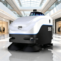 Robot Penyapu dan Pel Otomatis Baru S95 Pembersih Lantai Komersial Bertekanan Tinggi Penggerak Sendiri 2500-5000m2/jam