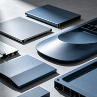 Revêtement en poudre polyester thermodurcissable série bleue pour application par pulvérisation sur équipements industriels, peinture marine et projets métalliques intérieurs
