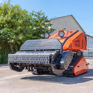 Tondeuse à fléaux télécommandée sur chenilles 8-en-1 multifonctionnelle avec unité de puissance agricole pour fossés, buttes et fertilisation pour la ferme - Product Image 2