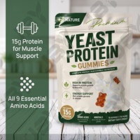 Gummies Riches en Protéines 15g de Protéine de Levure par Portion Sans Sucre Complément Alimentaire en Gummies à la Pectine Pratiques pour les Déplacements