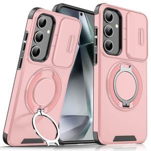 Los más vendidos con funda de teléfono con anillo de dedo para Samsung S25 S24 Ultra S23 Plus S22 <span class=keywords><strong>S21</strong></span> S20 <span class=keywords><strong>FE</strong></span> anticaída con cubierta de ventana deslizante - Product Image 6