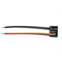 Adaptateur de prise femelle à angle droit H7, câble de connexion, faisceau de câblage, fiche de raccordement, phare automobile, lampe, 2 fils, 15 cm, 18 AWG