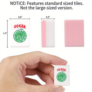 Wholesesle 166 Mahjong Set Gạch Tùy Chỉnh Hai Tone Hồng <span class=keywords><strong>Mini</strong></span> Mỹ Acrylic Mahjong Gạch Set Cho Sòng Bạc Cờ Bạc Trò Chơi - Product Image 2