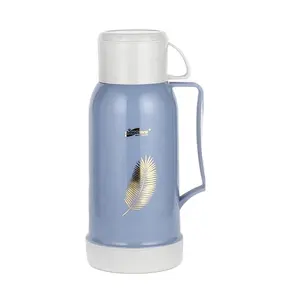 Sunlife desen tasarım PP plastik gövde cam astar termos su şişesi vakum su şişesi
