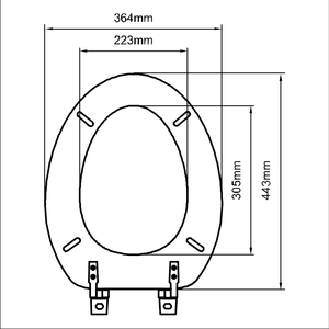 <span class=keywords><strong>Tapa</strong></span> de <span class=keywords><strong>inodoro</strong></span> redonda moderna de madera Bofan OEM ODM M258, color personalizado, bisagras de plástico de cierre suave - Product Image 5