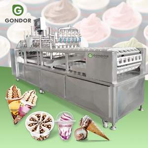 Machine de remplissage et de scellage automatique à 4 têtes pour yaourt glacé, crème glacée et gelée, 8 lignes - Product Image 1