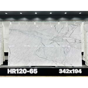 Calacatta Statuario White <b>Marble</b> Modern Waterproof Big Slab Indoor Outdoor Dining Bathroom Kitchen Villa Wall Design Hospital - Product Image 1