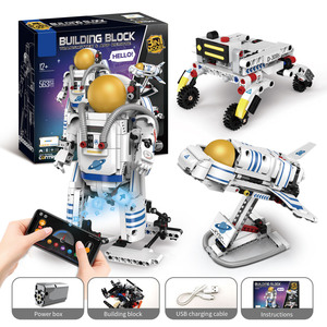 App遥控编程积木Diy三合一太空宇航员拼图砖模型套装儿童玩具 - Product Image 6