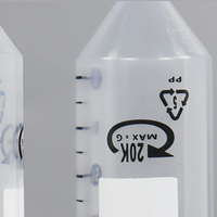Tubes de Centrifugation Haute Performance 15ml 50ml - Matériau PP Durable, Base Autoportante, Bouchons Bicolores Anti-Fuite