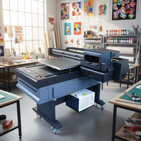 Imprimante à plat UV 6090 600x900mm 1440dpi CMYK avec encre blanche, machine d'impression numérique UV LED à plat