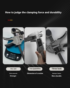 Kẹp công nghiệp <span class=keywords><strong>6</strong></span> inch để lắp ráp Kẹp thanh chế biến gỗ f-clip nặng sửa chữa nhanh cho các dự án tự làm - Product Image 2