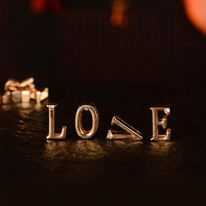 SM esaret dişli <span class=keywords><strong>DIY</strong></span> özel mektup kadın erkek flört aracı altın elmas alfabe siyah çelik boyun köpek inek deri yaka gerdanlık - Product Image 6