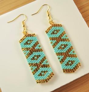 Pendientes artesanales Bliss con cuentas - Product Image 1