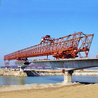 Lanzador de Vigas para Puentes de 900 Toneladas de Alta Resistencia, con Control Hidráulico Automático, Motor, Rodamientos y Caja de Cambios para la Construcción de Puentes de Gran Vano