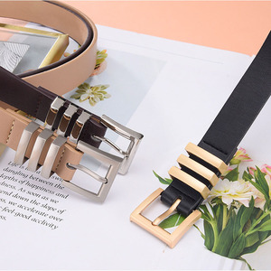 <span class=keywords><strong>Ceinture</strong></span> pour femmes en cuir PU de style coréen <span class=keywords><strong>chic</strong></span>, large de 2,4 cm, nouvelle collection 2023, vente en gros - Product Image 4