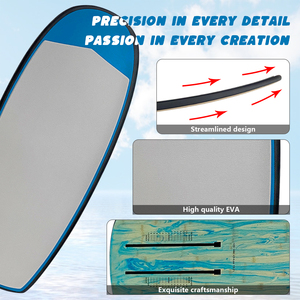 Planche de surf hydrofoil en fibre de carbone légère JFS 105 cm, grain de bois, non motorisée, capacité de charge 150 kg, SUP tout-terrain pour débutants 105 - Product Image 5