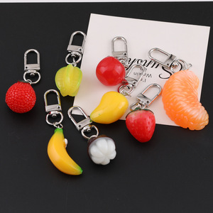 Llaveros de Frutas Simuladas de Resina Plástica, Coloridos, DIY, Abalorios para Bolsos, Accesorios de Joyería - Product Image 2